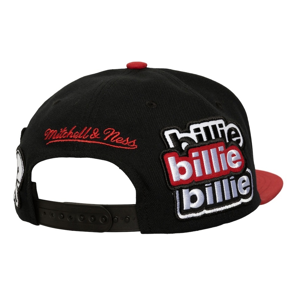 Mitchell & Ness Billie Eilish Black and Red Sixers Hat - Picture 2 of 4